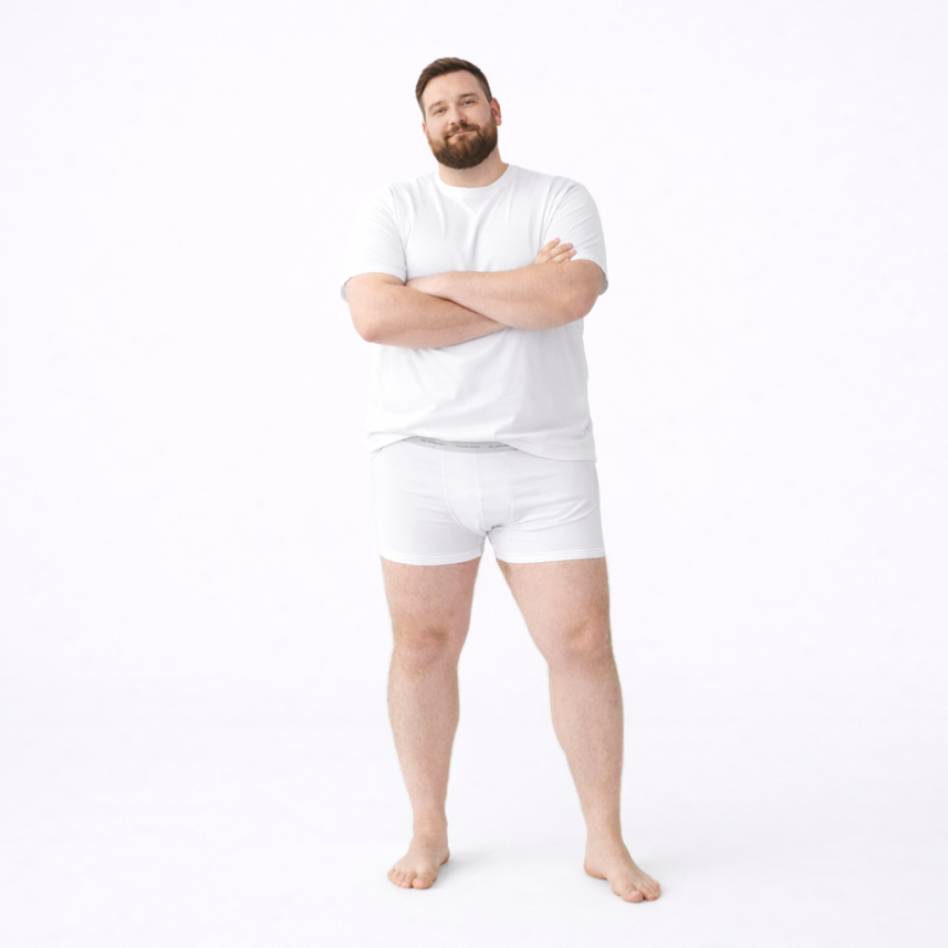 Boxer Map Underwear - Bianco